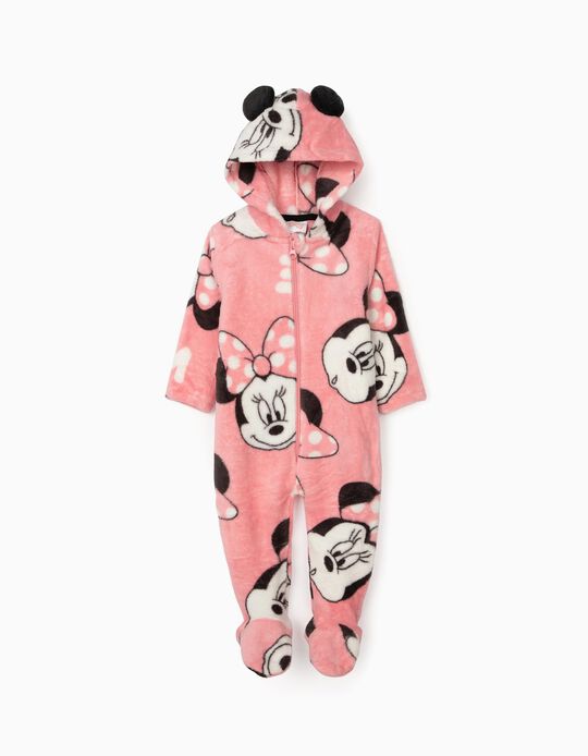 Pijama-Macacão para Bebé Menina 'Minnie', Rosa