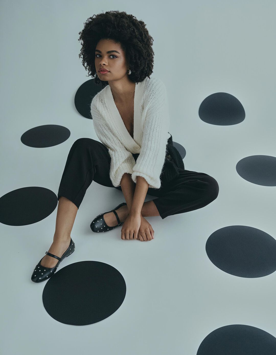 Casaco de Malha com Lã, Mulher, Bege Claro