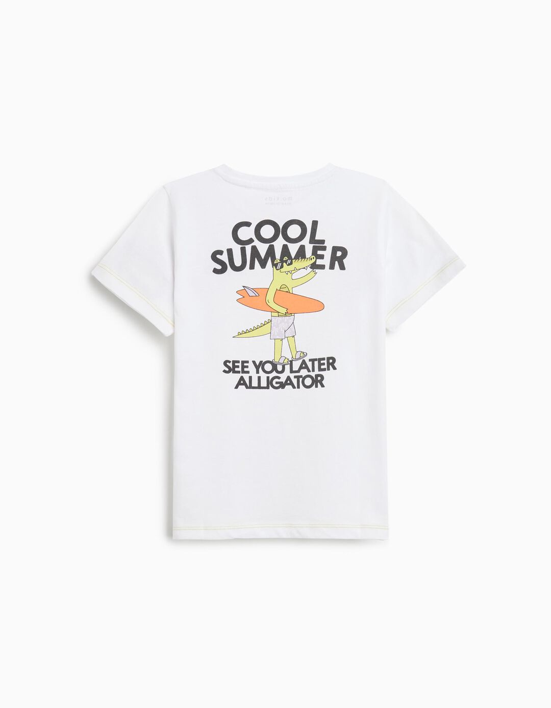 T-shirt, Menino, Branco