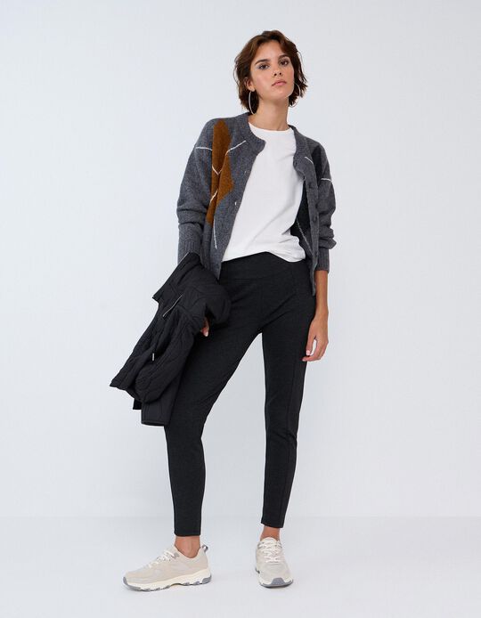Comprar Online Leggings Ponto Roma, Mulher, Cinzento Escuro
