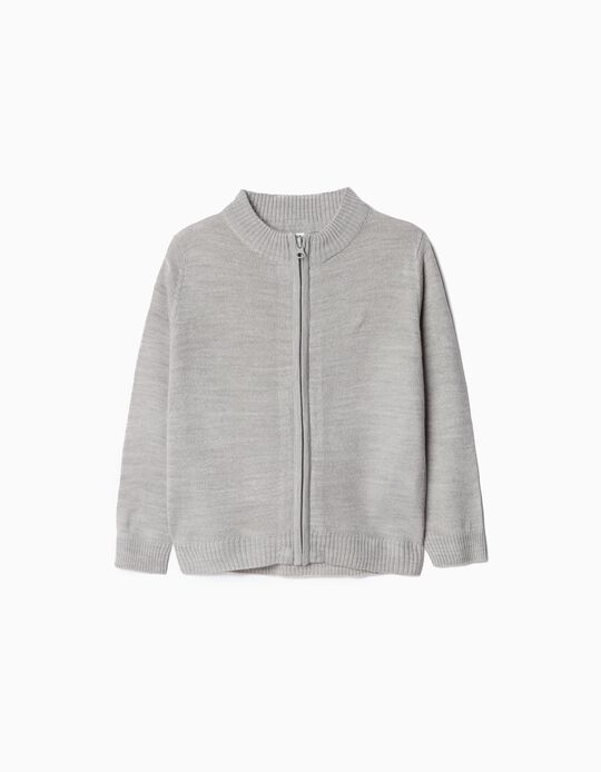 Comprar Online Casaco de Malha Fecho de Correr, Beb&eacute; Menino, Cinzento