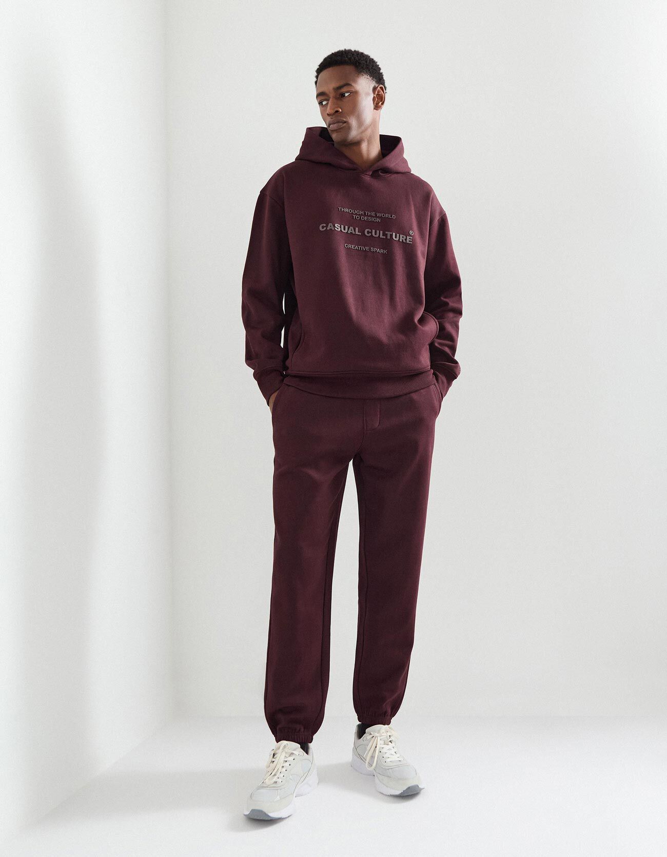 Comprar Online Cal&ccedil;as Jogging de Felpa, Homem, Vermelho Escuro 