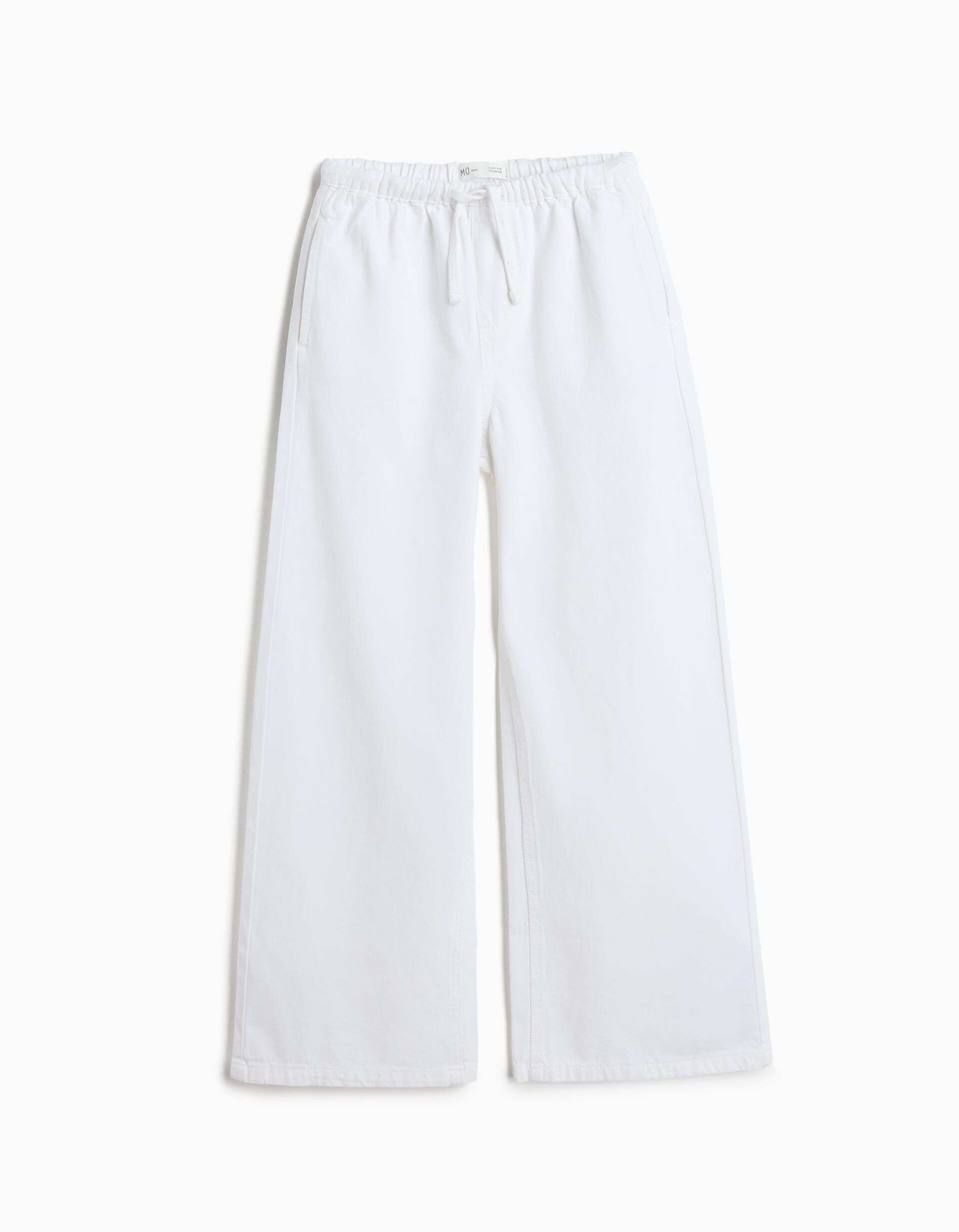 Comprar Online Cal&ccedil;as de Ganga 'Wide Leg', Menina, Branco