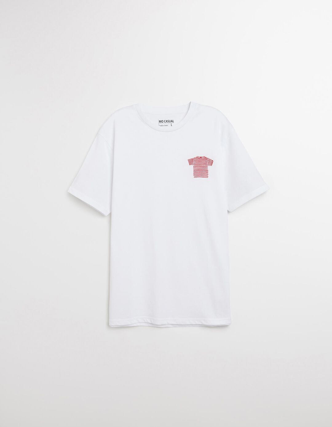 T-shirt Print, Homem, Branco