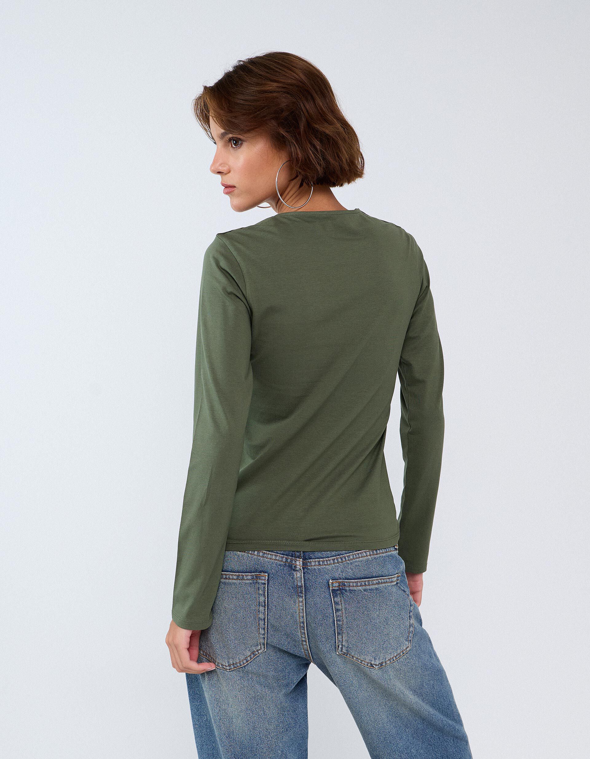 Comprar Online Camisola De Manga Comprida, Mulher, Verde Escuro