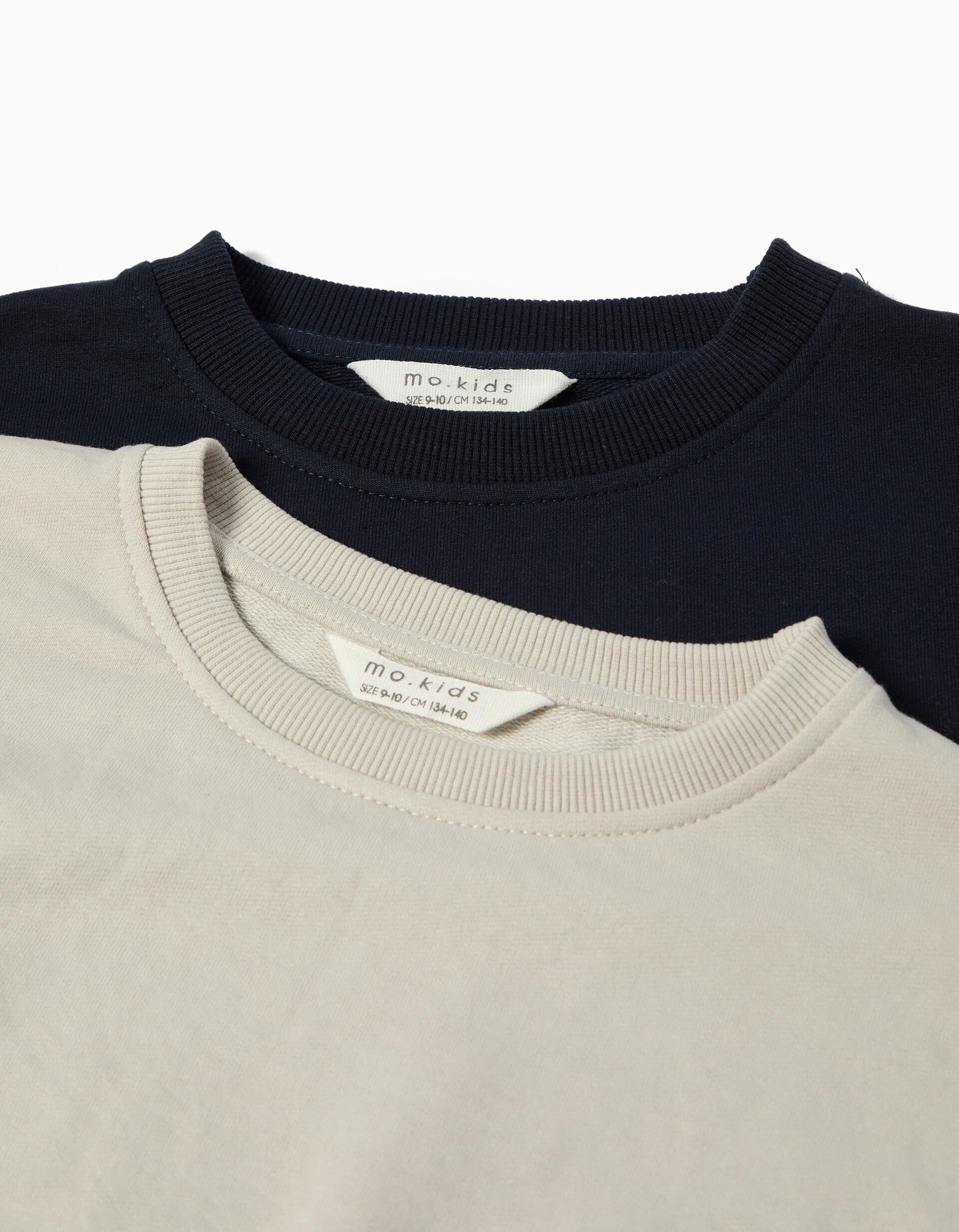 Comprar Online Pack 2 Sweatshirts de Felpa, Menino, Azul