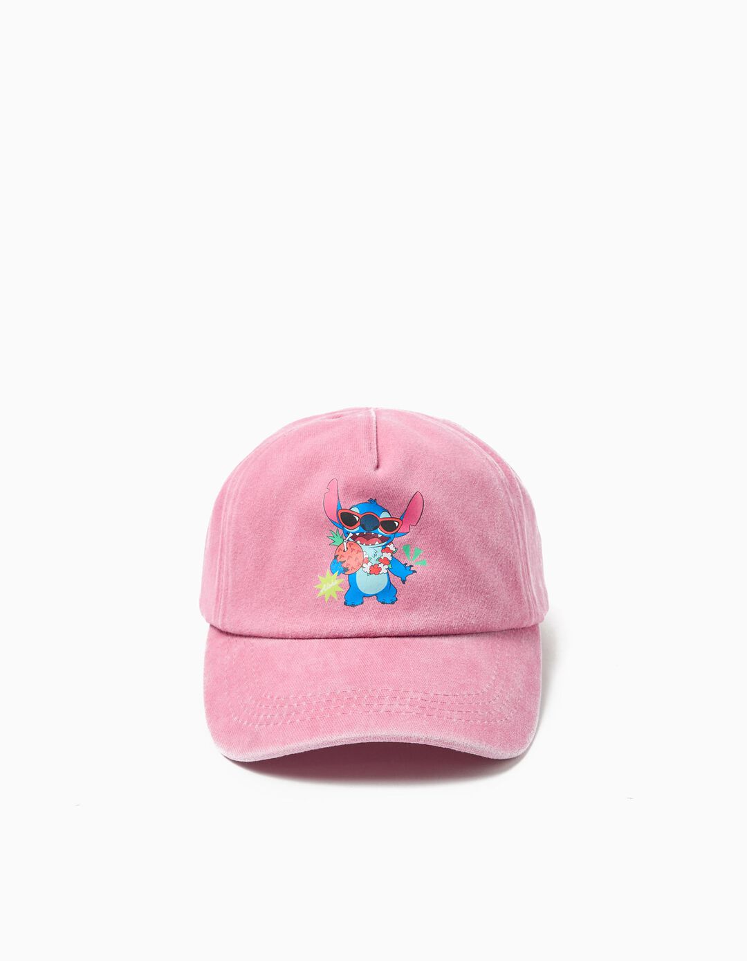 Bon&eacute; 'Stitch' &copy;Disney, Menina, Rosa