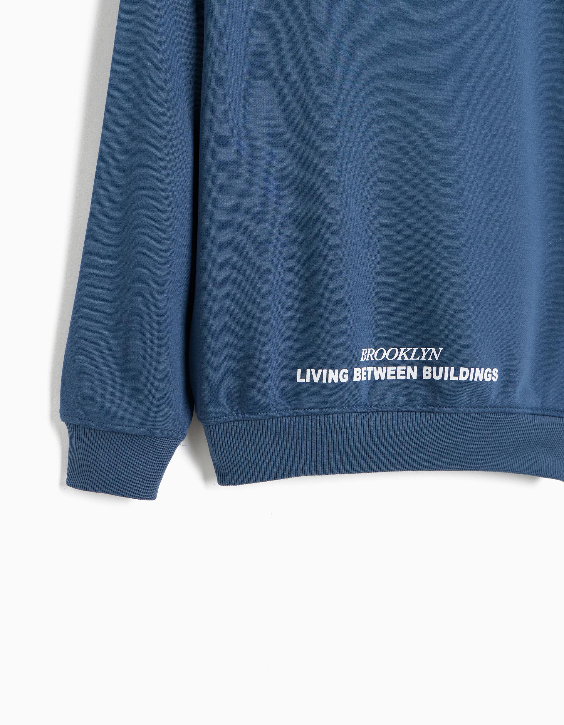 Comprar Online Sweatshirt Estampada, Menino, Azul