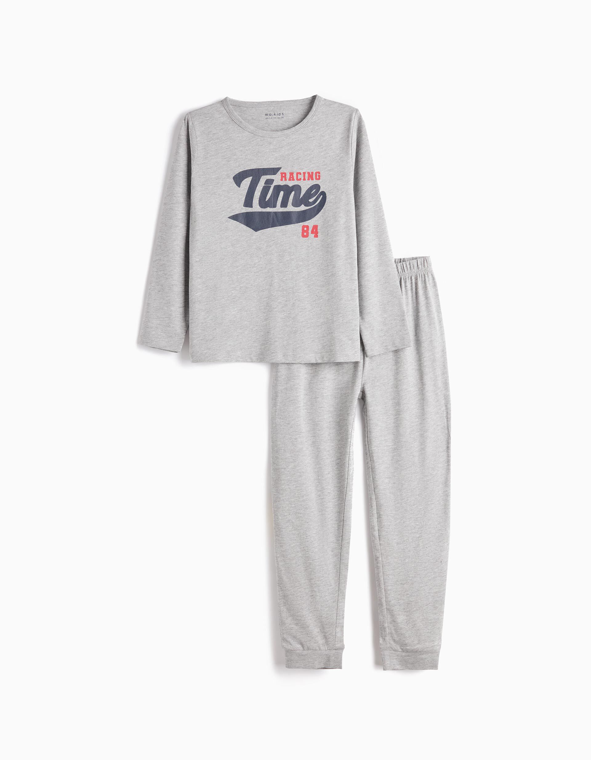 Pijama, Menino, Cinzento