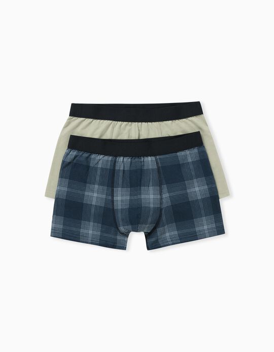 2 Pairs of Assorted Boxer Shorts for Men