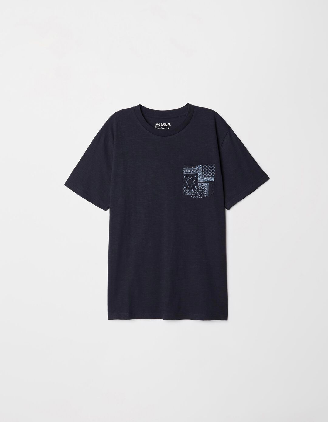 T-shirt Bolso Estampado, Homem, Azul 