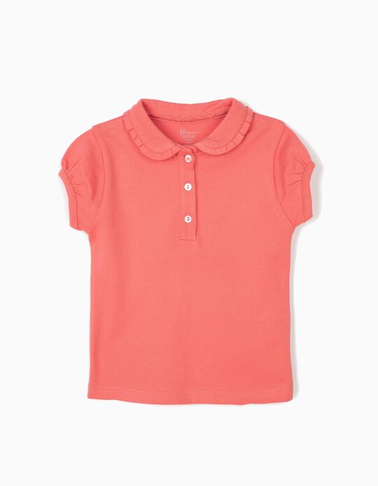 Polo para Beb&eacute; Menina, Rosa