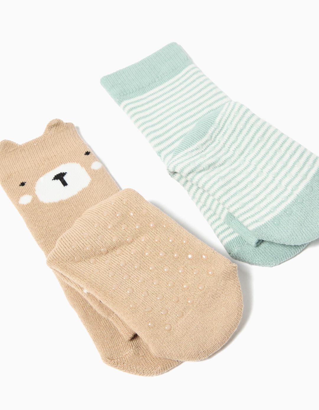 Pack 2 Pares de Meias, Antiderrapantes, Menino, Multicor