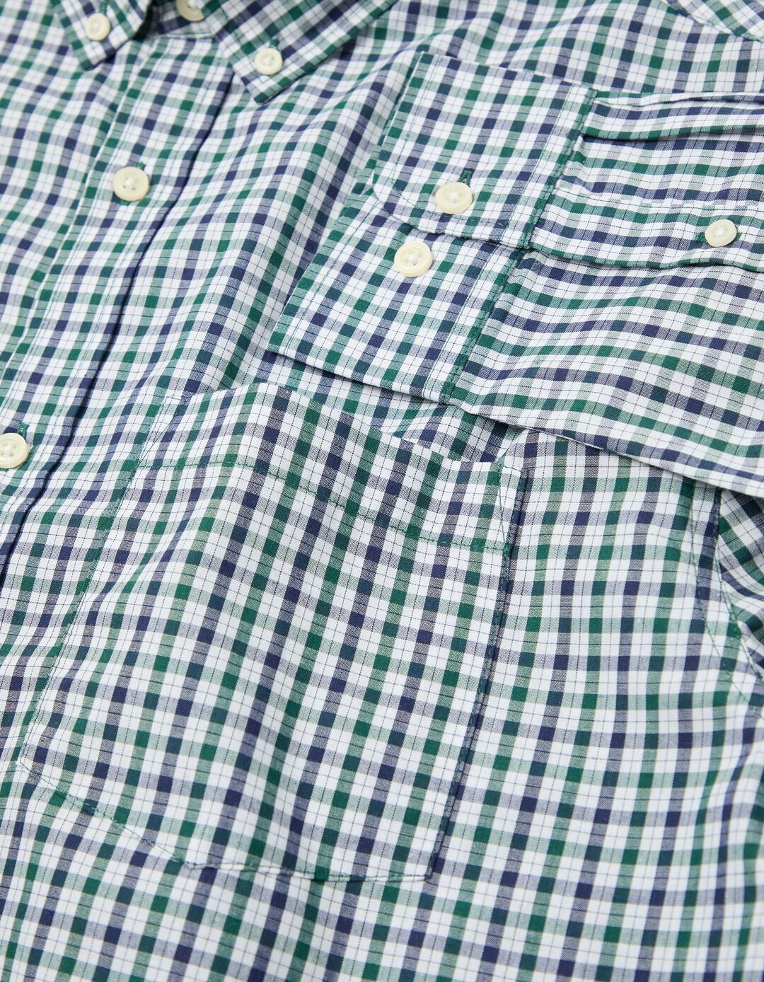 Camisa Xadrez, Homem, Verde Escuro