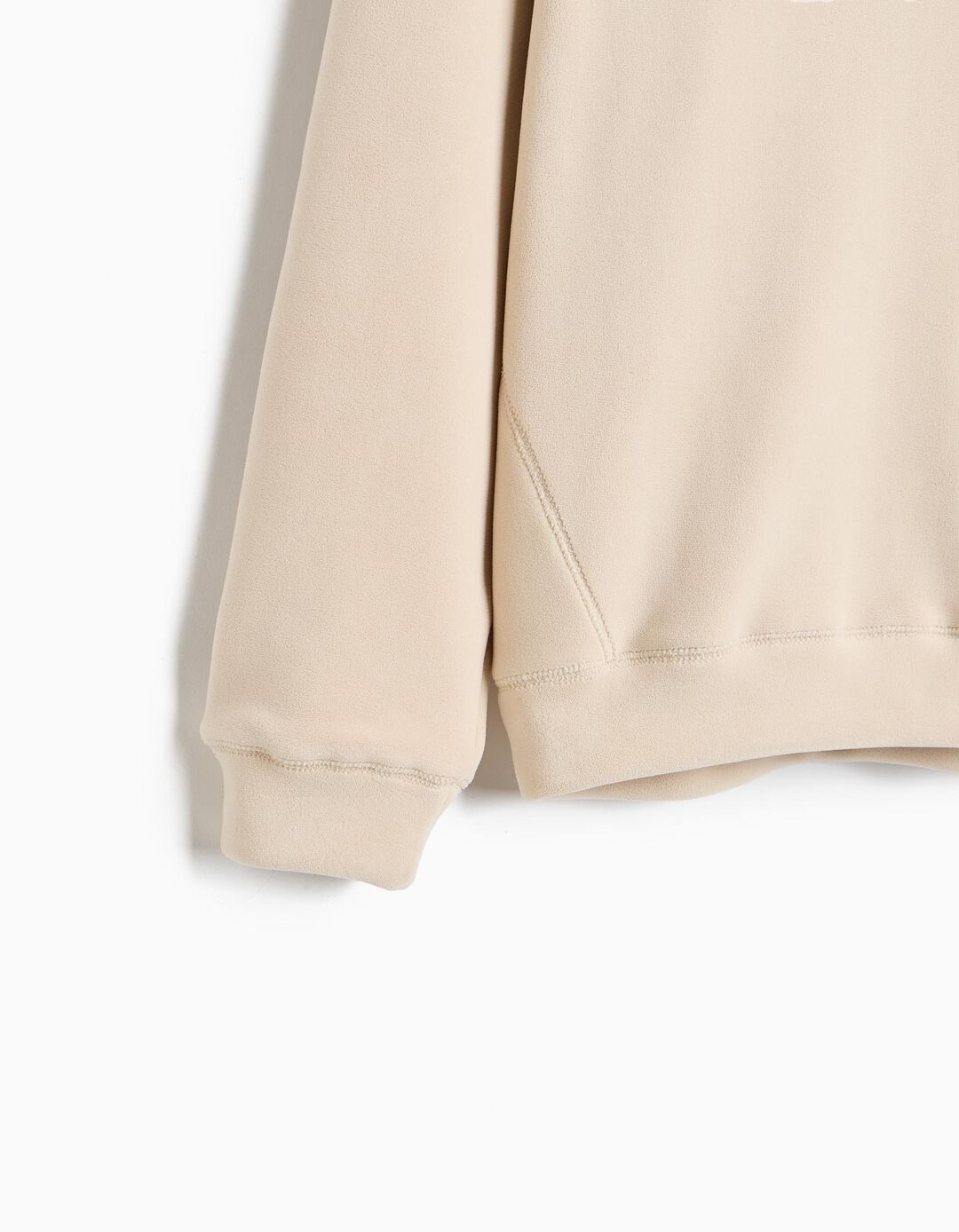 Sweatshirt De Malha Polar, Menino, Bege Claro