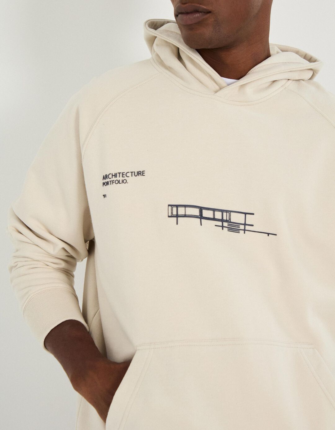 Sweatshirt com Capuz, Homem, Cinzento Claro