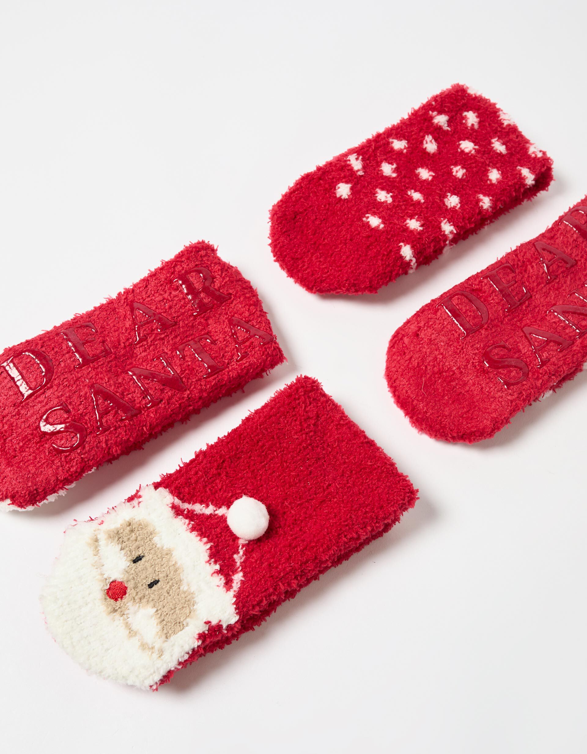 Comprar Online Pack 2 Pares Meias Natal, Menino, Vermelho Escuro