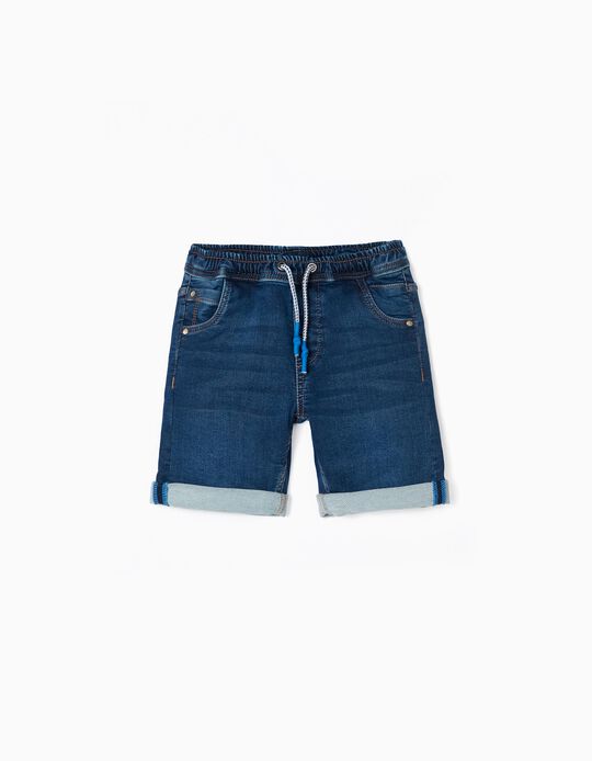 Denim Shorts for Boys 'Jordan Midi', Dark Blue