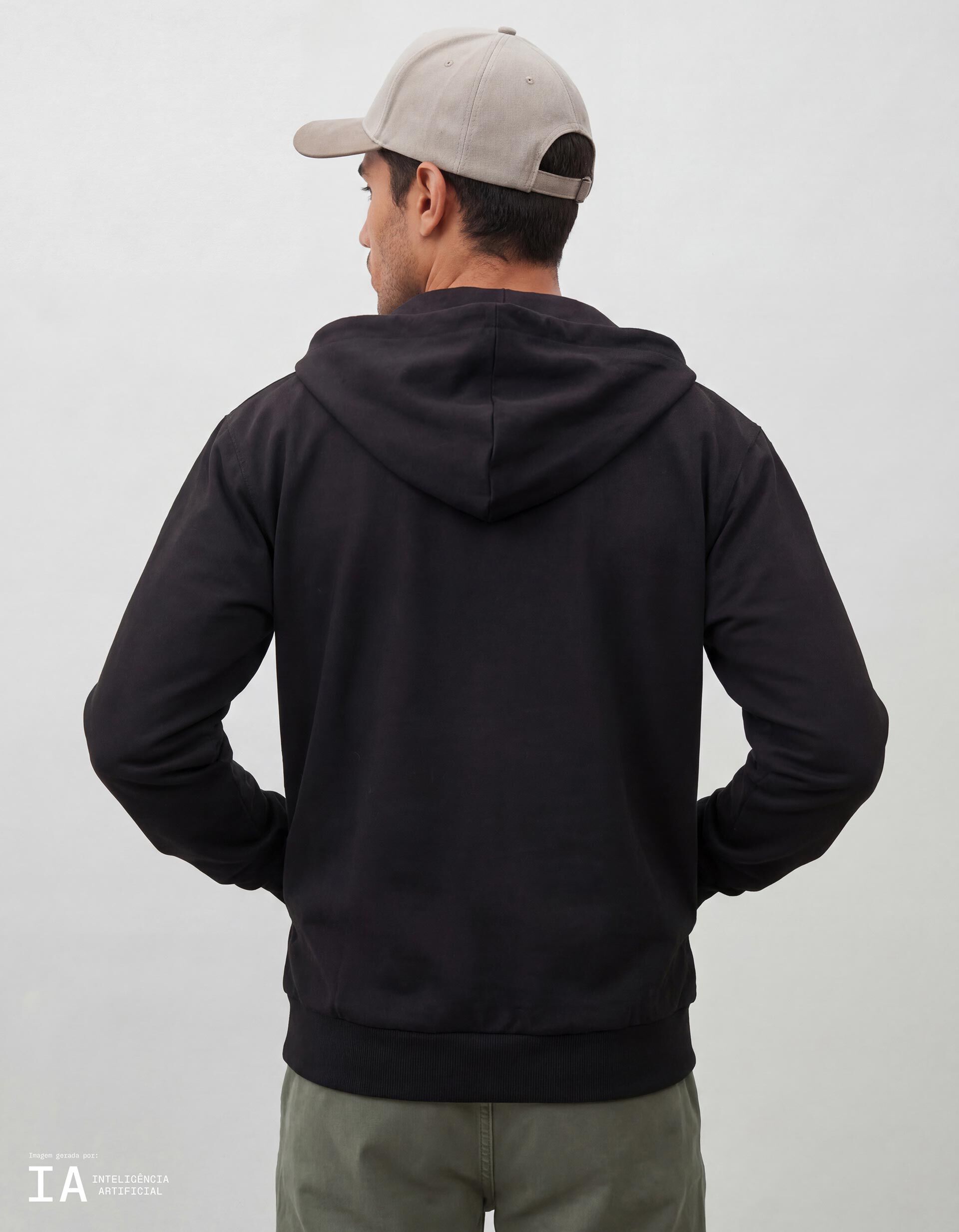 Comprar Online Casaco com capuz, Homem, Preto