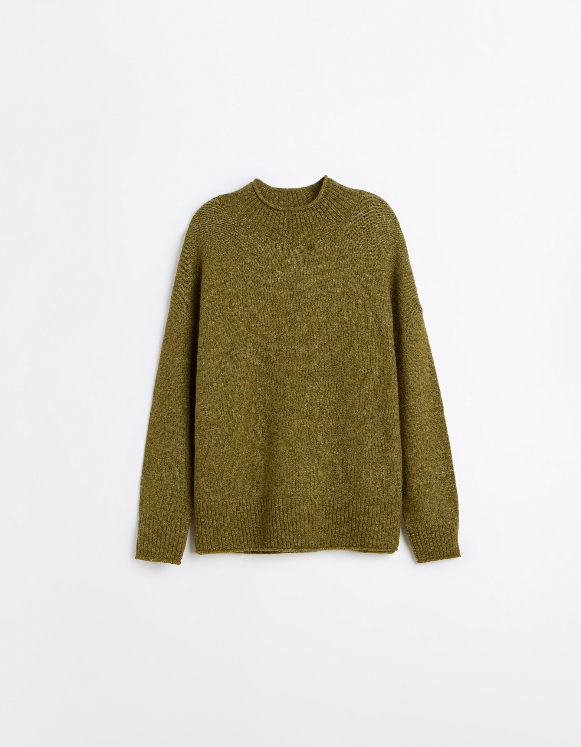 Comprar Online Camisola Em Mistura De L&atilde; E Alpaca, Mulher, Verde