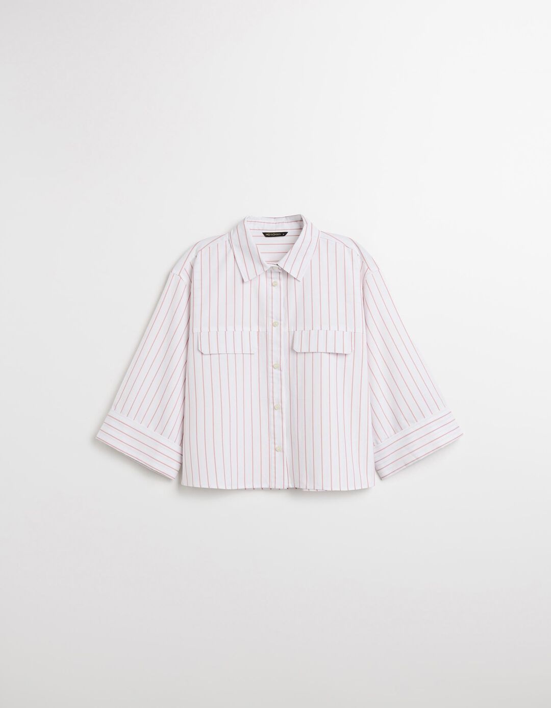 Camisa Oxford às Riscas, Mulher, Erosa