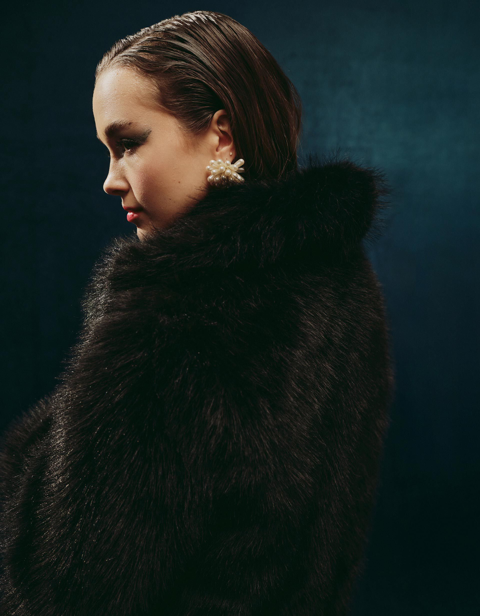 Comprar Online Casaco de Pelo Sint&eacute;tico, Mulher, Preto