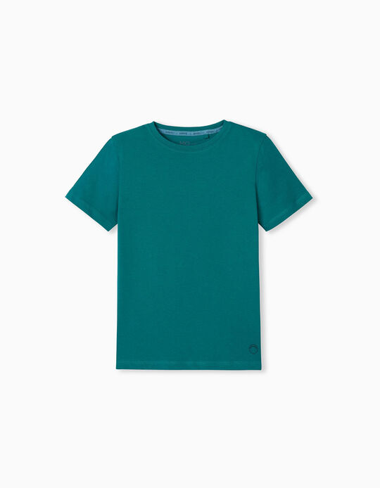 T-shirt, Menino, Verde Escuro