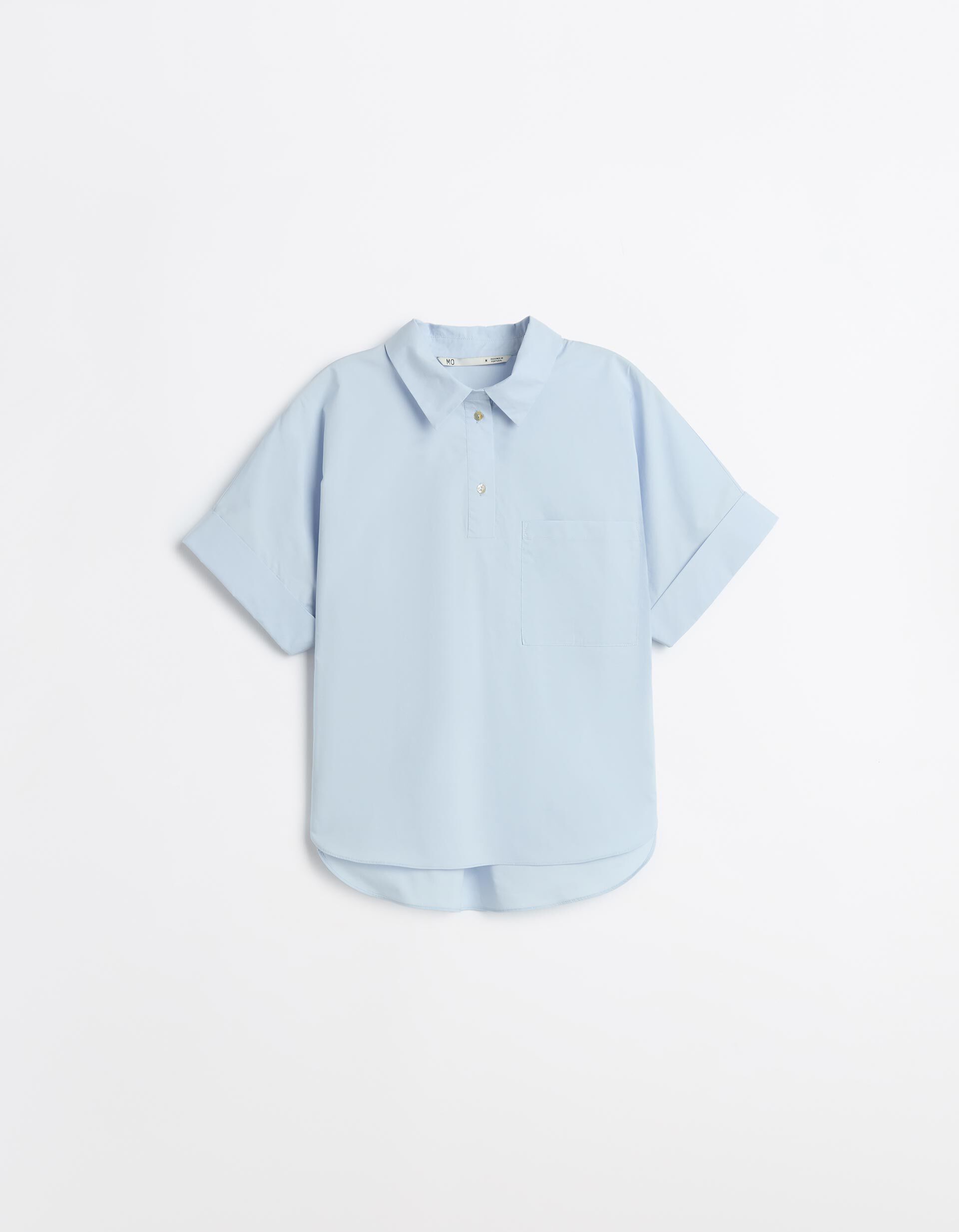 Comprar Online Camisa De Popelina, Mulher, Azul Claro