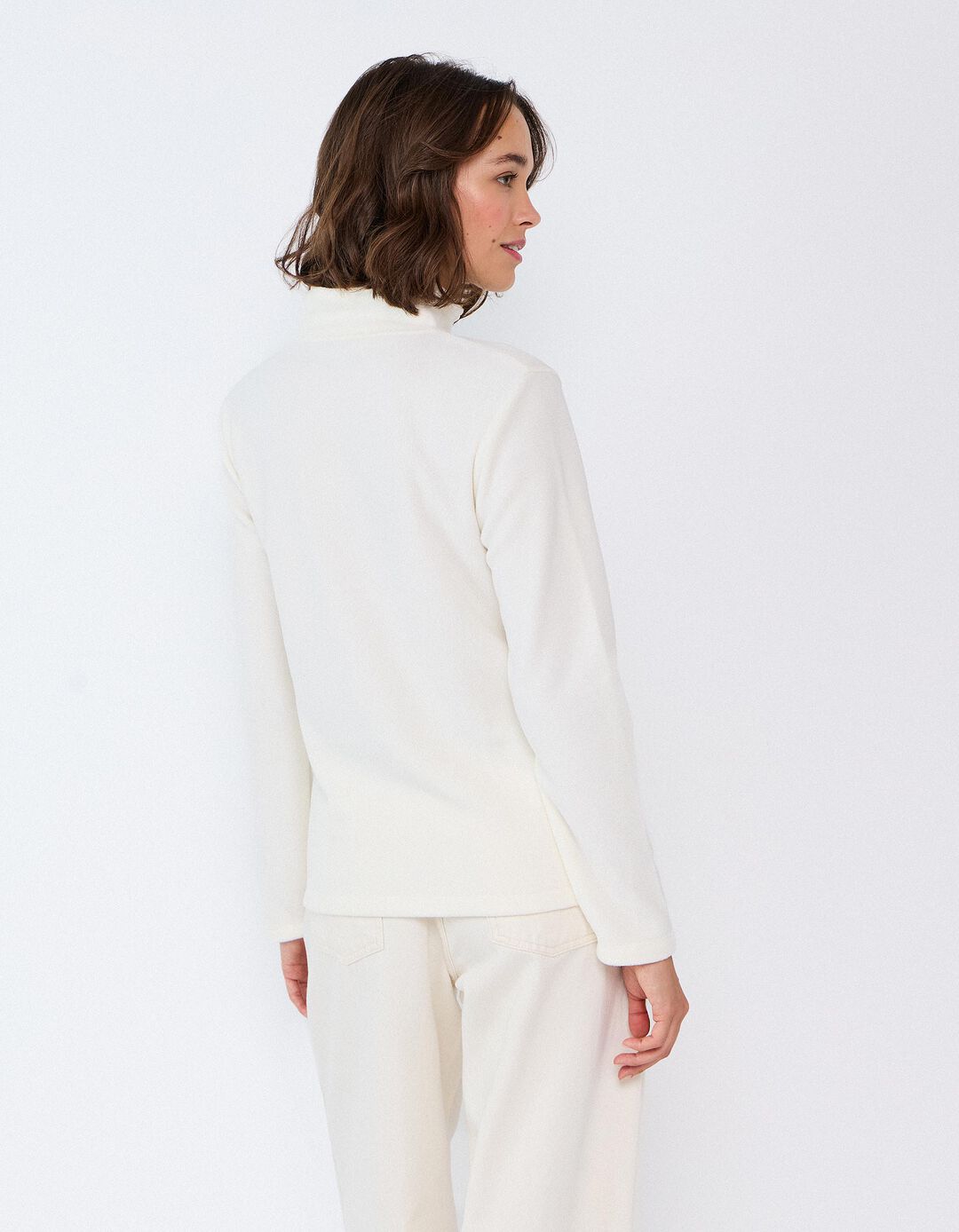 Camisola Polar, Mulher, Bege Claro