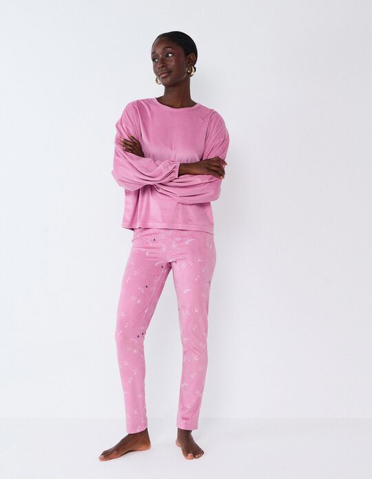 Comprar Online Pijama Aveludado, Mulher, Rosa