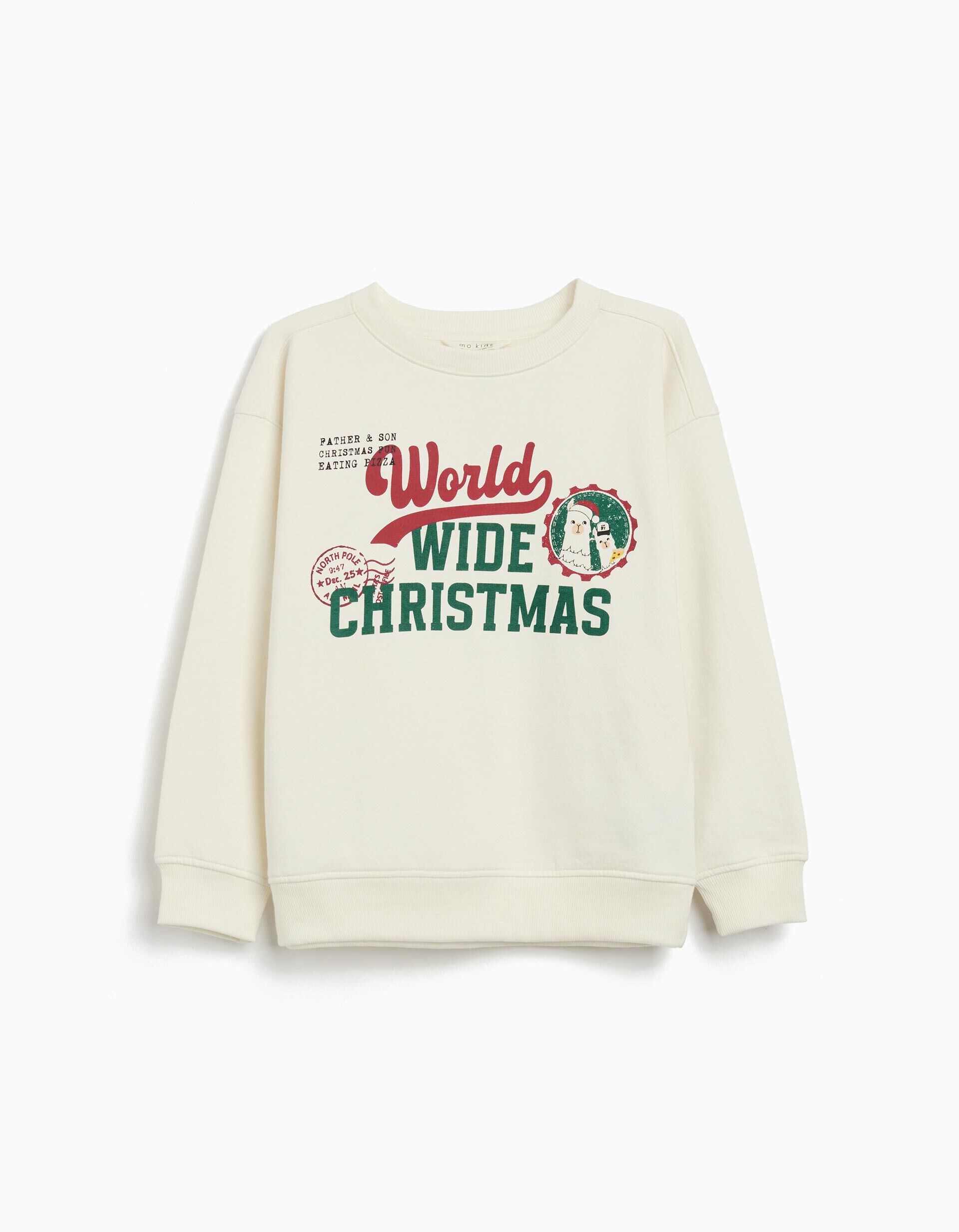 Comprar Online Sweatshirt de Natal, Menino, Cru