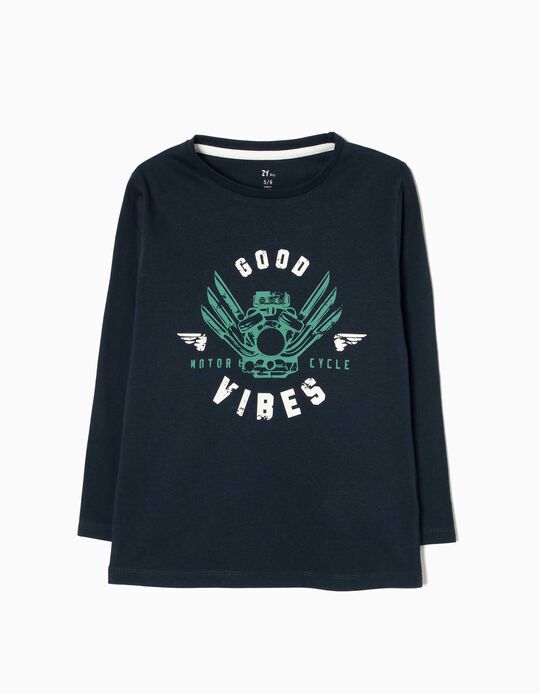 T-shirt Manga Comprida Good Vibes