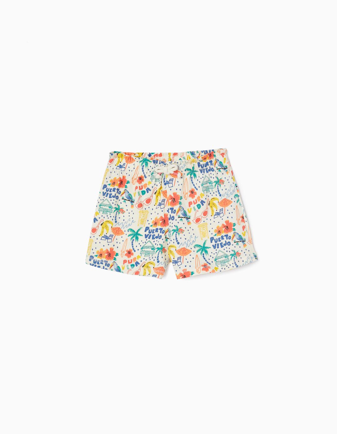 Cotton Shorts for Girls 'Pura Vida', Multicoloured