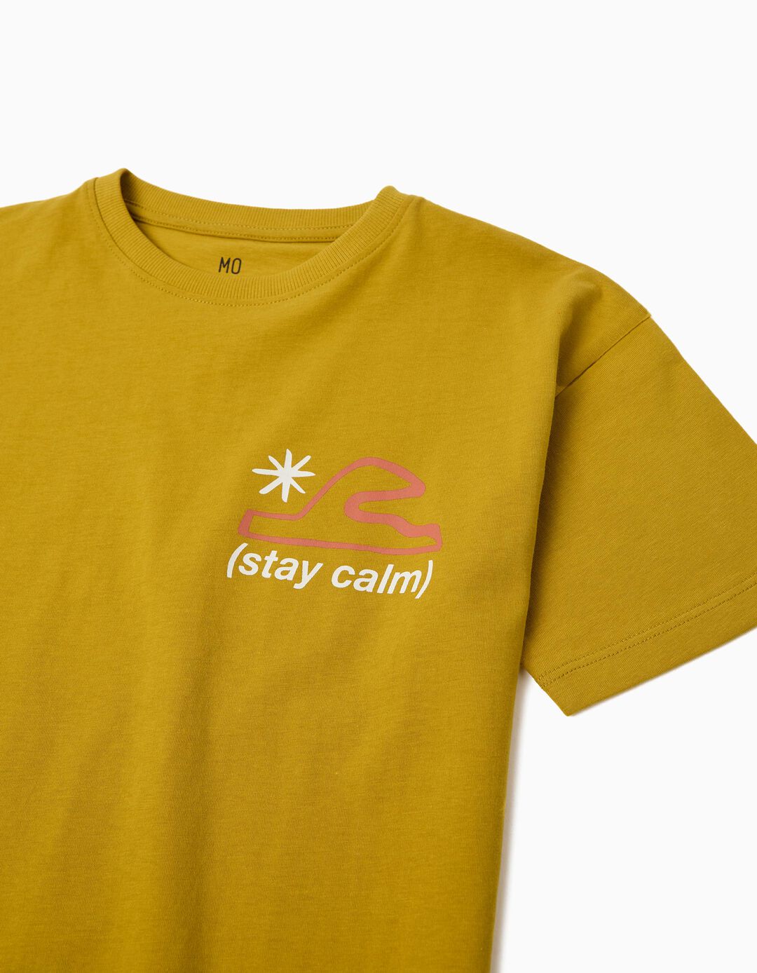 T-shirt Estampada, Menino, Amarelo Escuro