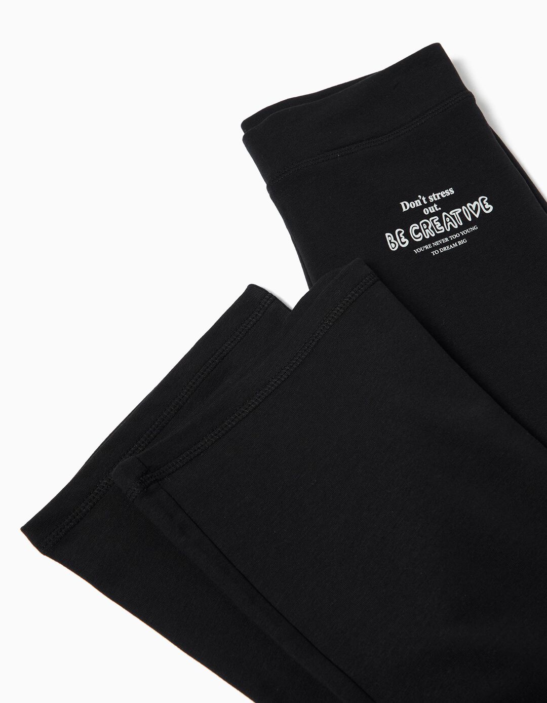 Leggings Flare, Menina, Preto