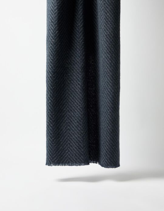 Comprar Online Cachecol de Malha, Homem, Azul