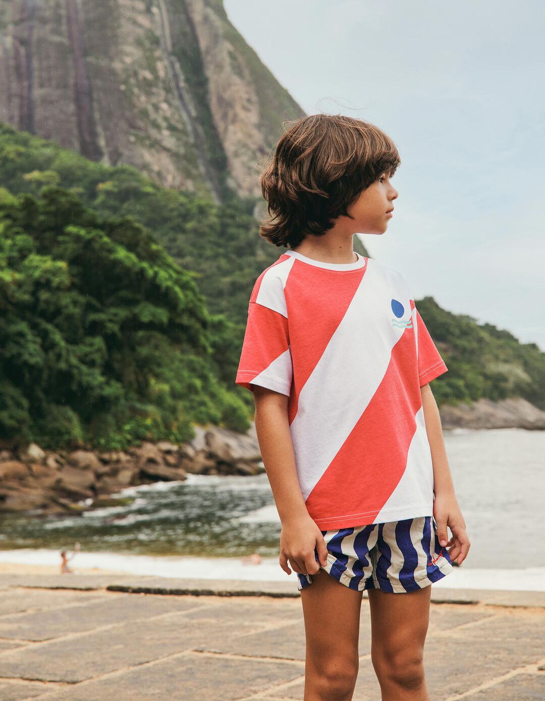 T-shirt, Menino, Branco
