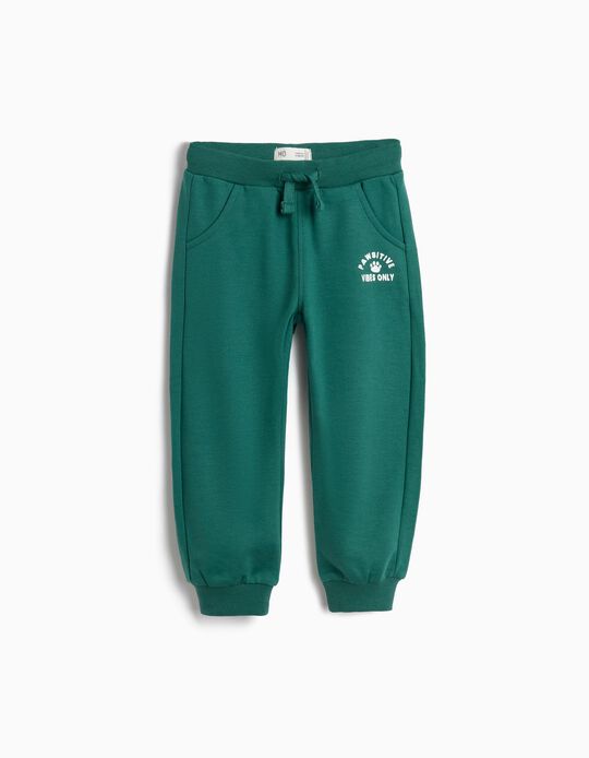 Comprar Online Cal&ccedil;as De Felpa, Menino, Verde Escuro