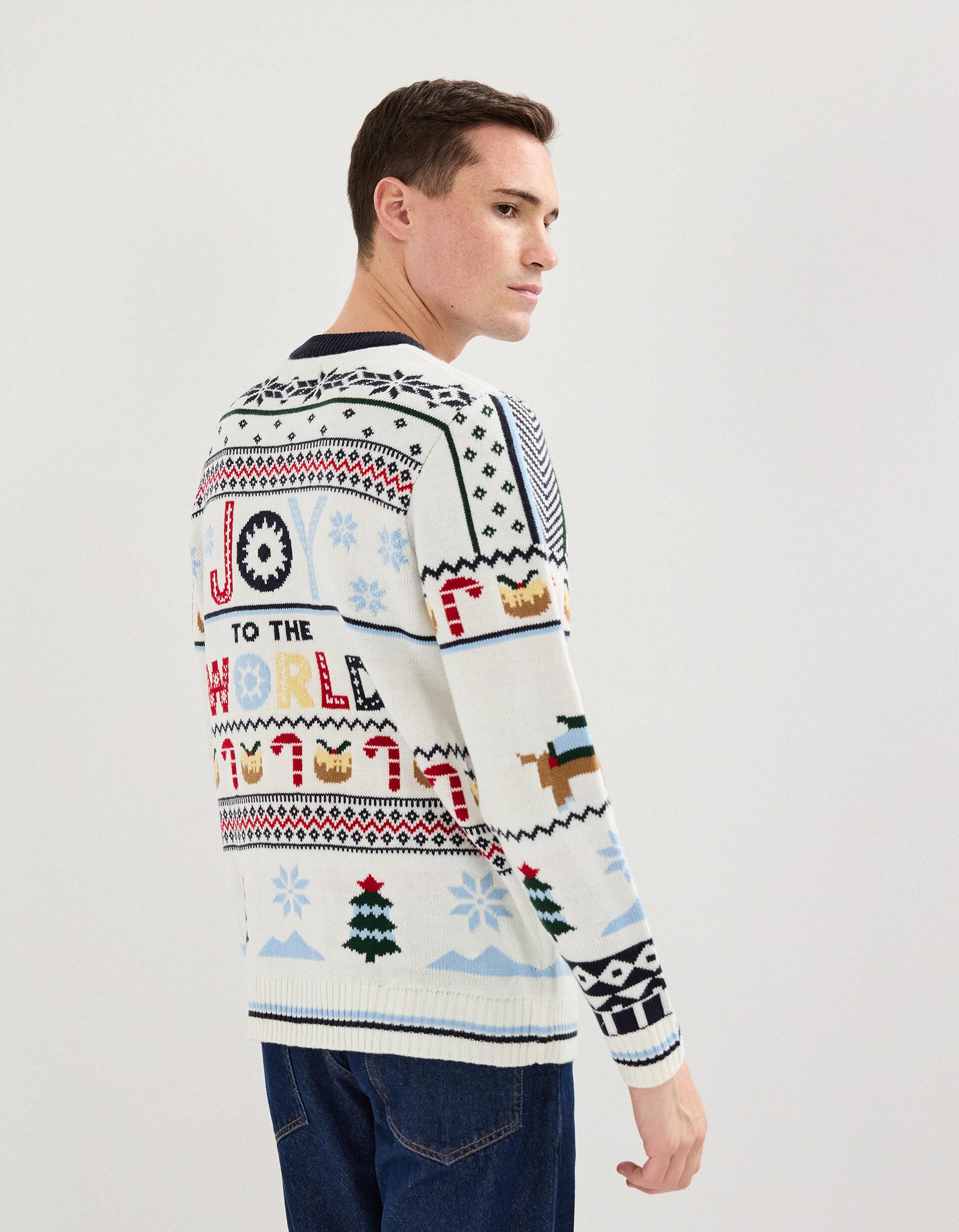 Comprar Online Camisola Malha Natal, Homem, Bege