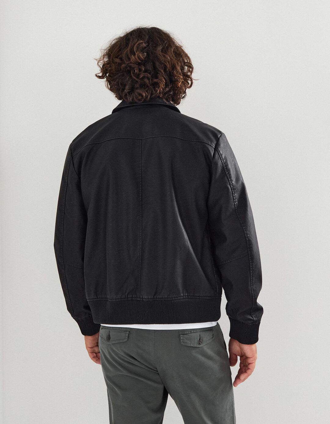 Casaco Bomber, Homem, Preto