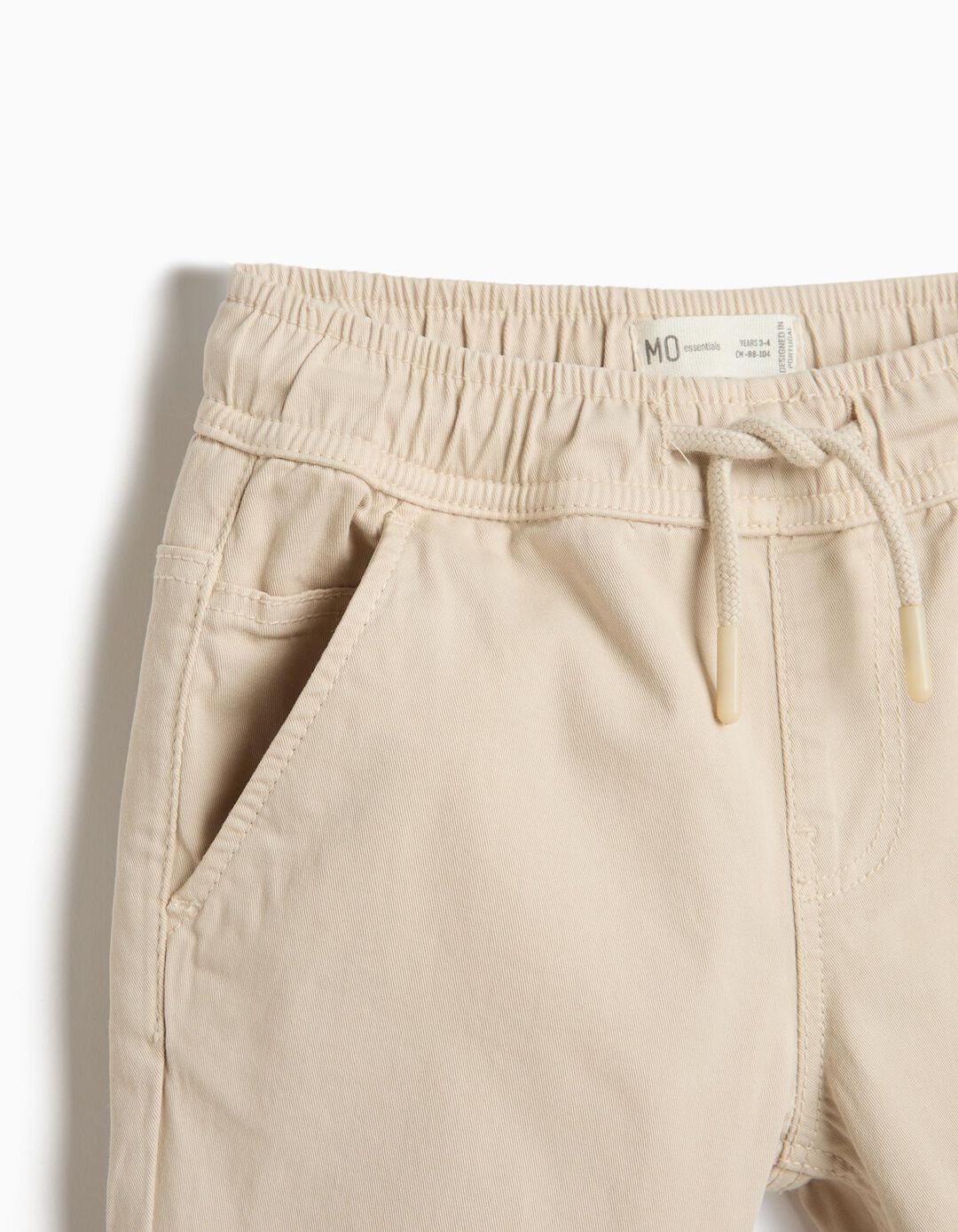 Cal&ccedil;as Jogger, Menino, Bege Claro
