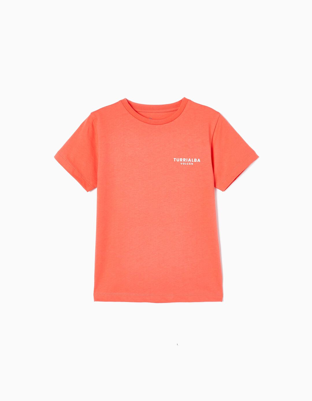 Cotton T-shirt for Boys 'Turrialba', Coral