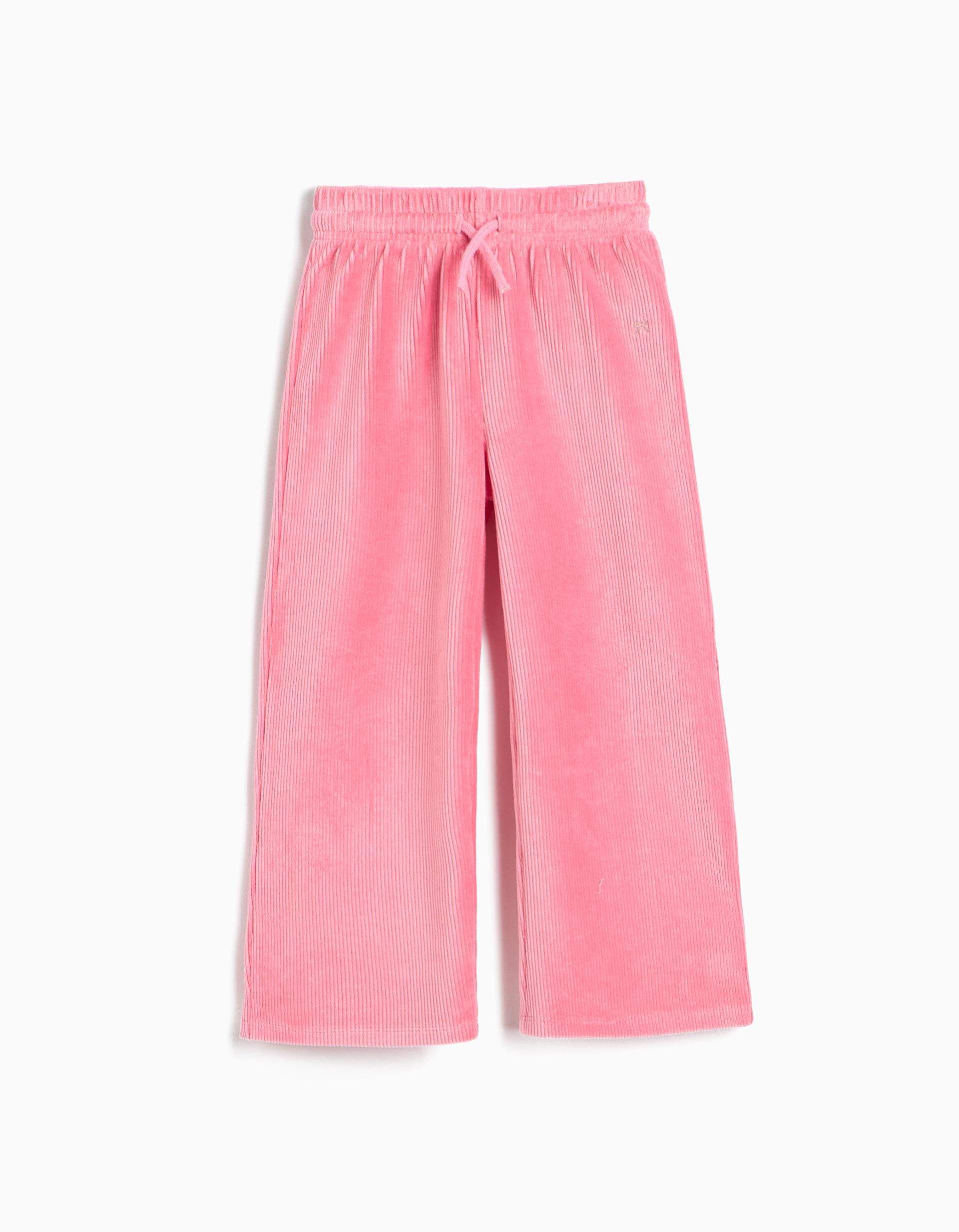 Comprar Online Cal&ccedil;as De Malha Wide Leg, Menina, Rosa
