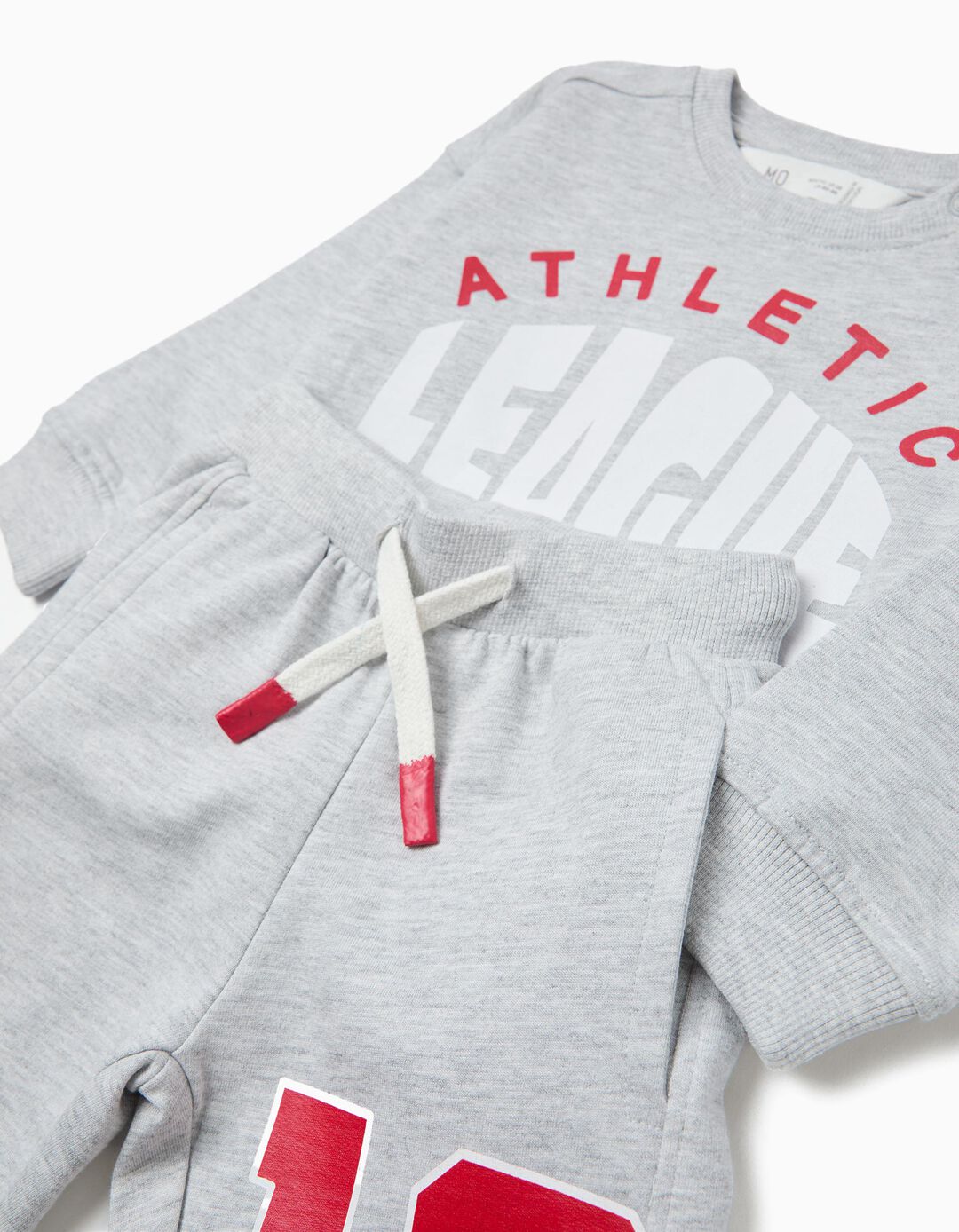 Conjunto de Jogging, Menino, Cinzento Claro