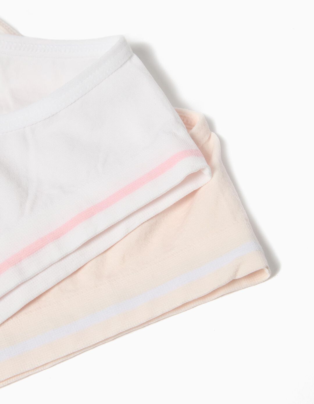 2 Tops Pack, Girls, Pink/White