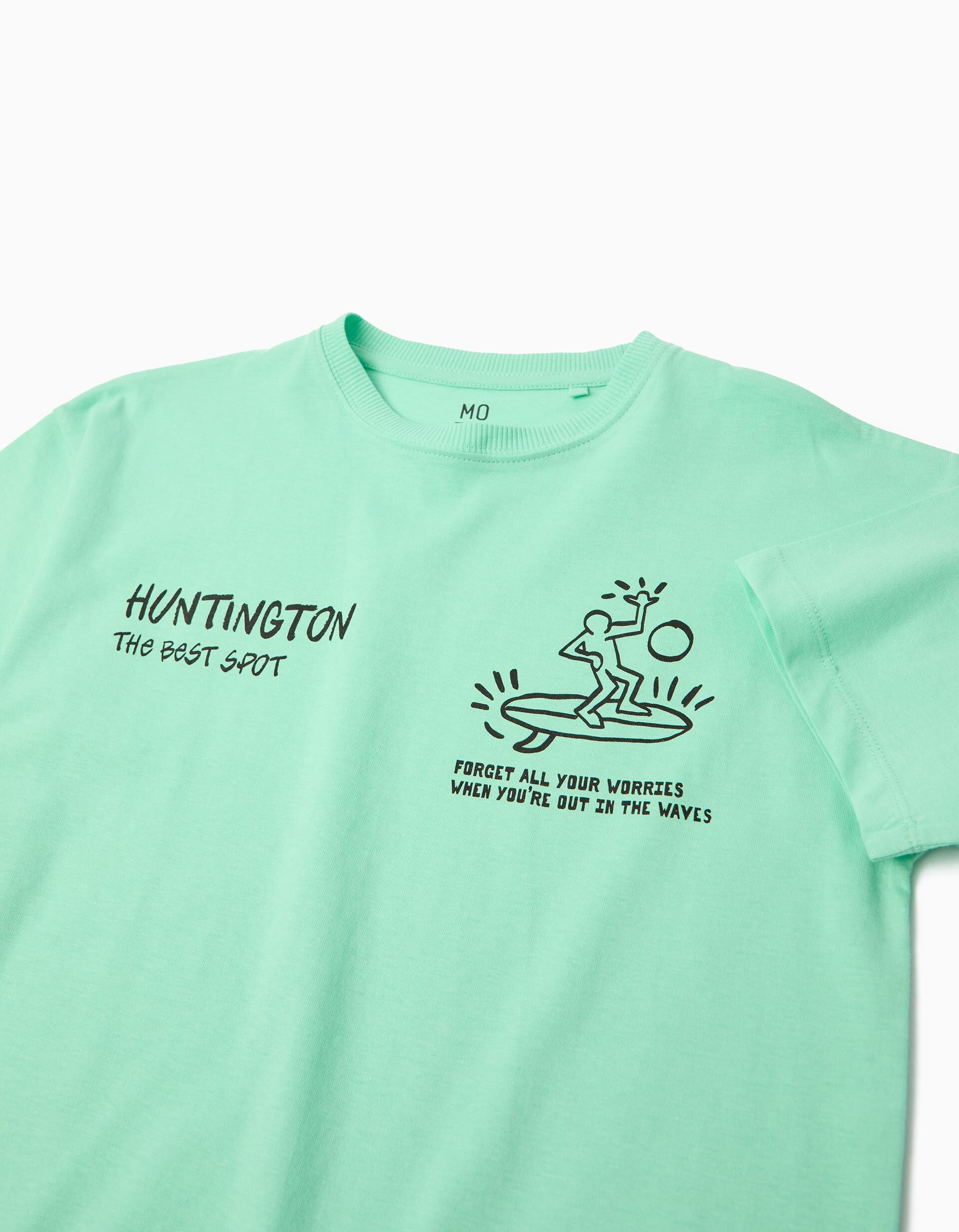 Comprar Online T-shirt Estampada, Menino, Verde Claro