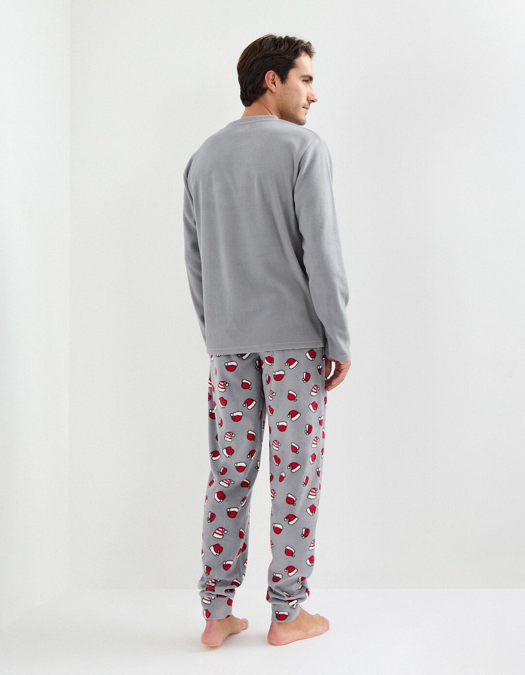 Pijama de Natal, Homem, Cinzento