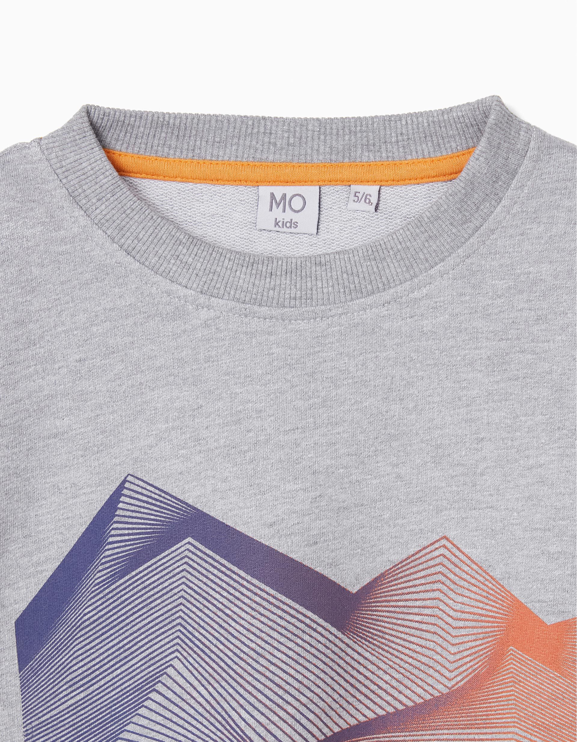 Sweatshirt, Boys, Light Grey Fashion