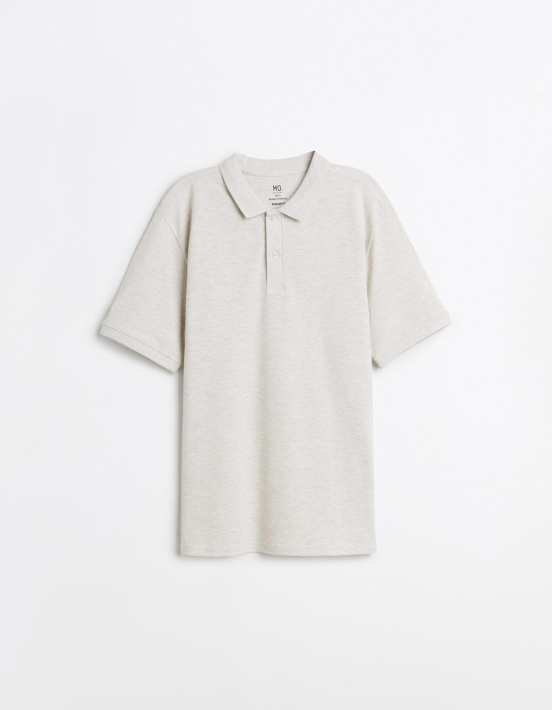 Comprar Online Polo Piquet, Homem, Bege Claro