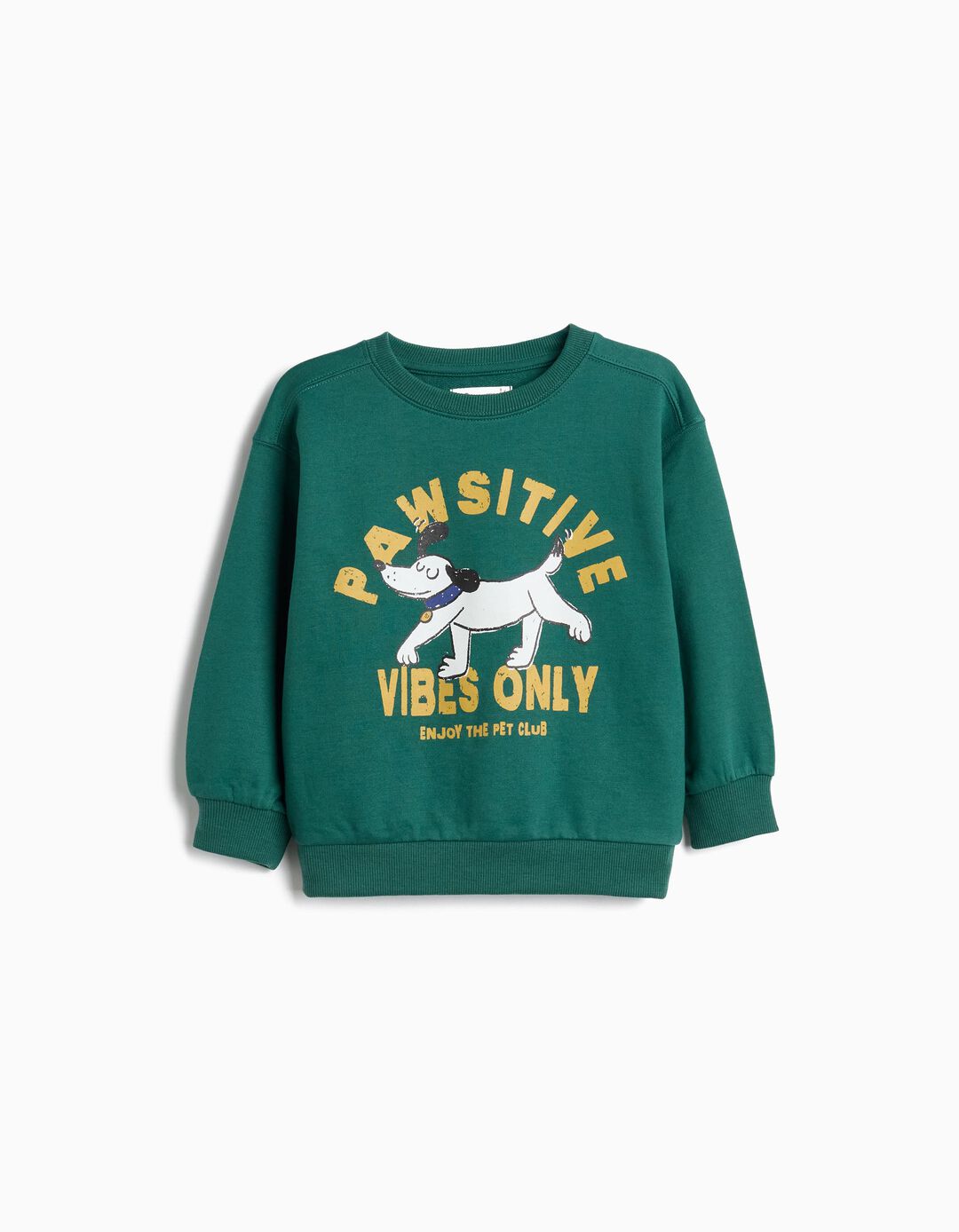 Sweatshirt De Felpa, Menino, Verde Escuro